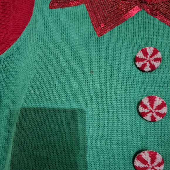 Ugly sweater Santa/elf sweater dress large - Picture 4 of 4